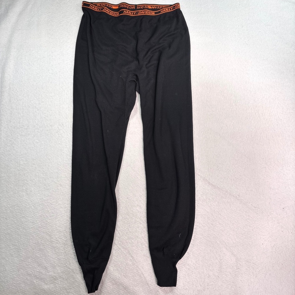 Harley-Davidson X-Static Performance Base Layer Pants XL Black Orange Motorcycle